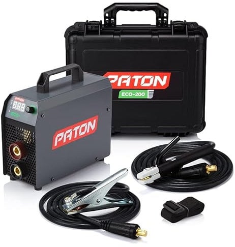 PATON ECO-200 Stick Welder 200A MMA Welding Machine Welder with Accessories | 200 Amp arc Welder | Portable Welder kit 240V | Stick Welding Set