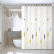 Cortina de Ducha Trigo Amarillo Y Verde Cortina Baño Antimoho Bañera Impermeable Tela Poliéster Lavable con 12 Ganchos Cortinas de Baño para Familia Hotel Dormitorios (120x180cm)
