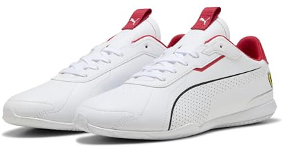 PUMA Erwachsene Scuderia Ferrari Neo Cat 3.0 Sneakers 44.5, White Rosso Corsa Red