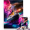 Jigsaw Puzzles 1000 Pieces for teenagers Cosmic Titanic Herausforderndes Spiel Geburtstagsgeschenk, Geschenke38x26cm