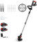 Tondeuse à gazon électrique rotative 3 en 1 sans fil et coupe-bordures, tondeuse à gazon électrique à roulettes, tondeuse à gazon électrique Hover