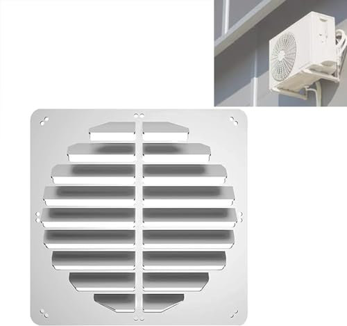 YANGLLYJ Deflector Aire Acondicionado Split, Cubierta Aire Acondicionado Exterior Acero Inoxidable, para Condensador De Compresor De Aire Acondicionado(43CM/17IN)