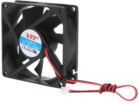 Ventilador de refrigeración sin escobillas de 2 pines, 80x80x25mm, 12V, for de CPU de ordenador, disipador de calor, ventilador de refrigeración sin escobillas