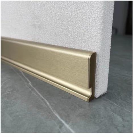 Plinthes En Aluminium Avec Diffuseur LED, Avec Transformateur, Pour Plinthe Murale.(Gold,1m/3.3ft)