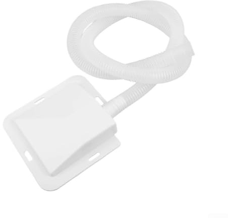SMZhomeone Air Conditioner Drip Tray Condensate Collector With 1 M Hose, Plastic, Compact White Design, Prevents Indoor Water Damage For Residential And Commercial