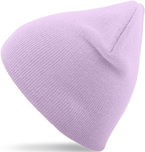 Cappello Invernale/Berretto per Donna e Uomo in 27 Colori Diversi (9) (Viola Chiaro)