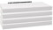 WOLTU Wandregal 4 Stück Set Wandboard Bücherregal Regale für Deko Wandablagen aus MDF Holz,Hängeregal Weiss,60x22.9x3.8cm,RG9319ws-4