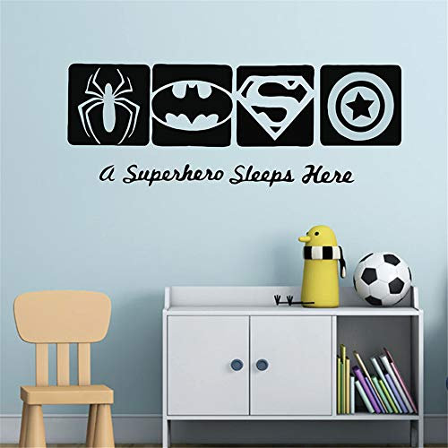 Wandaufkleber Kinderzimmer wandaufkleber 3d Batman Wandtattoo Spiderman Batman Captain America Superheld Wandtattoo Kinder Jungen Room Decor Hero Style Wandbild