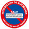 Signalétique.biz France - Panneau - Stationnement Interdit Sauf (Personnalisable) - Diamètre 350 mm - Plastique rigide PVC 1,5 mm - Protection Anti-UV
