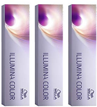 Wella Illumina Colour 8/37 Light Blonde / Gold Brown Pack of 3
