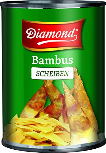 DIAMOND Bambusscheiben, eingelegtes Asia Gemüse im Glas, geeignet für Wok-Gerichte, low carb - 1 x 540 g