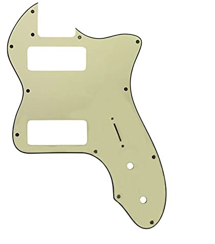 Pickguard Scratch Plate 13 Löcher Classic Series Für Telecaster Guitar Pickguard Mit Humbucker Pickups Scratch Teller (Color : 3 Ply Mint Green)