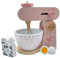 Holz Küchenmaschine rosa - personalisierbar I Handmade Holzspielzeug ab 3 Jahren I Label-Label Zubehör Spielküche I Geburtstagsgeschenk für Kinder I Spielzeug Mixer mit Name