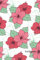 Notizbuch: Blumen Notizbuch | 6x9 Zoll DIN A5 | 100 Seiten liniert | Blumenmuster Notizheft | Hibiskus Tagebuch | geblümtes Schreibheft
