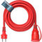 MUWAX Gummi-Verlängerungskabel 20m für Baustellen, Werkstatt, Industrie, für dauerhaften Einsatz im Außenbereich und Starke mechanische Beanspruchung H07RN-F 3G1,5mm² rot