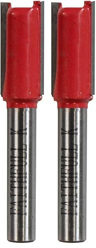 Faithfull FAIRB28 Router Bit TC,Red/Silver,Two Flute 1/4in 10mm (Pack of 2)
