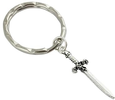 Dagger Keychain keyring housewarming gift for new house, gothic jewellery sword meadieval fantasy dark academia witch witchy lesbvian queer history graduation teacher gift