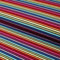 Jersey Regenbogen bunte Streifen Multicolor mit Schwarz - Baumwolljersey ab 25 cm Länge