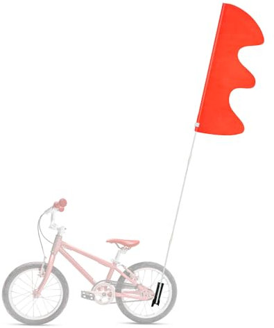 Orange Sicherheitsflagge mit Stange - 1,8 m Trike Flagge, Fahrrad & Dirt Bike Sicherheitsflagge, verstellbar, wasserdicht