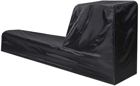 PUYEN 210D Oxford-Stoff, wasserdichte Rudergeräte-Abdeckung for Sport und Fitness, Dual Track Rudergeräte-Abdeckung for Rudergeräte-Staubschutz(Black)