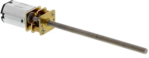 Funduino Mini Getriebemotor mit 55mm Gewindestange Modellbaumotor Micro DC Motor N20 RC 3D-Druck 3V 6V 12V, 15 30 50 100 200 500 1000 RPM (3V 300RPM)