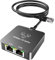 uhddadi 1 to 2 Ethernet Splitter with Cat 6 Cable, 1000Mbps High Speed Switch, RJ45 Connector for Cat 5/5e/6/7/8 Cable, Gray