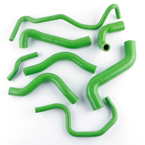 Compatible con para TT 1.8 T 225HP 2000 2001 2002 2003 2004 2005 2006 Kit De Manguera De Agua Refrigerante De Silicona para Tubo De Viento Cálido Manguera Radiador(Green)