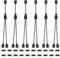 Lewttyer 4 Pin Y Verteiler Kabel 1 Zu 2 Led Streifen Connector Stecker 4-Polige Rgb Strip Splitter Schwarz 30 Cm(6Pcs)