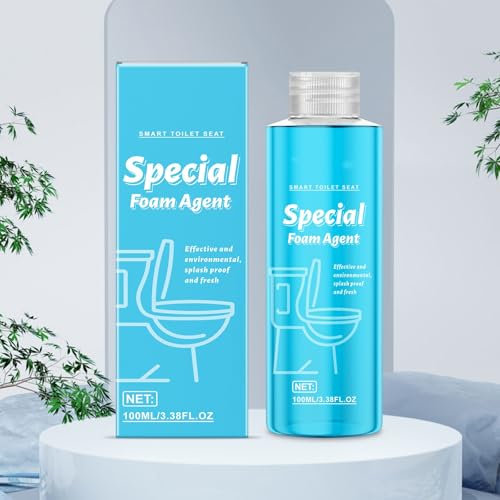 Poo4kark Flüssiges Schaummittel für die Toilettenreinigung, spezielles Schaummittel für Toilettenreiniger, leistungsstarke Funktion für EIN frisches angenehmes Badezimmerklima (Sky Blue, 3.8x11.8cm)