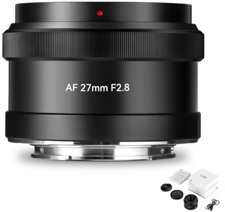 7artisans Obiettivo F2.8 da 27 mm per Fuji X Mount, autofocus grande apertura 55,6° angolo di visuale fisso, compatibile con fotocamere Fujifilm X Mount