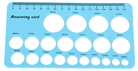 Silicone Nipple Ruler Flexible Breast Flange Measuring Tool with 1.5m Soft Tape, Silicone Nipple Measurement Tool for Comfortable Breastfeeding (Pink) (Light Green) (Green) (Blue)