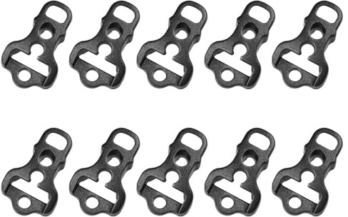 GMBYLBY 10pcs Zelt Guy Guy Line Swerbalte Stopper Straffung Guy Seilspanner Zelt Seilschnallen Kord Guyline Läufer