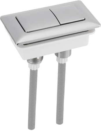 NUOBESTY Double Push Toilet Flush Button Replacement Dual Flush Button for Water Tank Easy Install Compatible with Standard Toilets Aging Design