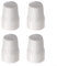 Niceminiwall Radiator Valve Cap White Push-Fit Replacement Cover with ABS Plastic Material Easy Installation Protection for Heating System Valve Spindles(4pc)