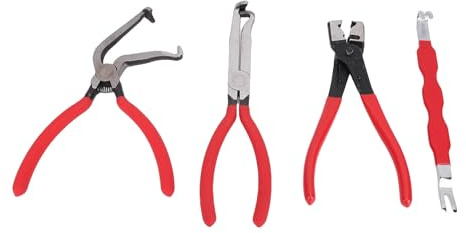 CHICIRIS 4 Stück Elektrische Trenn Zange für Autos Auto Universal Kit Stecker Stecker Trenn Schlauchs Ch Necken Zange mit Kfz-Elektro Stecker Abscheider Schlauch Klemme Zange