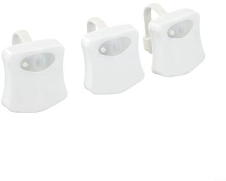 Luz nocturna de inodoro de 16 colores con sensor inteligente de movimiento y luz, iluminación nocturna para asiento de inodoro (3 piezas)