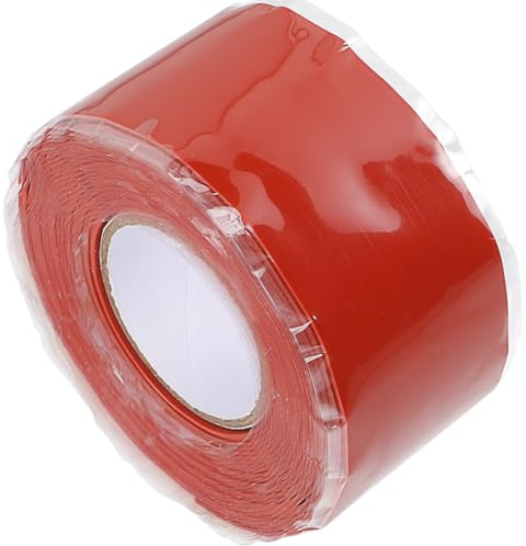 JOYOFREELY Selbstklebendes Dichtungsband für Rohrleitungen und Hochdruckschläuche 2,5cm X Rot Flexibles Reparaturband für Sanitär und Garten