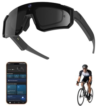 AI Pro Camera Glasses, 32MP Record Sunglasses with 6-Axis EIS Stabilization