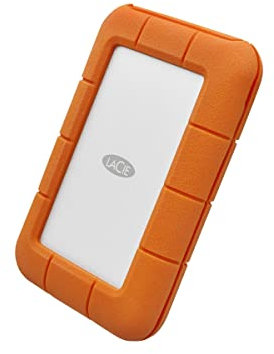 LaCie Rugged USB-C 1To, Disque Dur Externe Portable HDD, pour PC Mac iPad & iPhone, Data Rescue Service (STFR1000800)