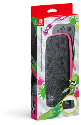 Nintendo Switch - Set Accesorios, Funda + Protector LCD (Edición Splatoon 2)