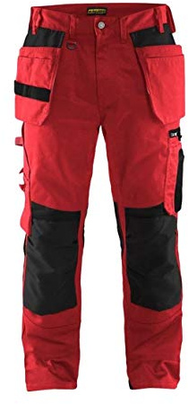 Blakläder 155518605699C58 Handwerker Bundhose Größe in Rot/Schwarz, C58