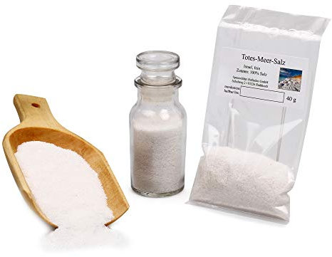 Totes Meer Salz, Dead Sea Salt Israel, Badesalz, Meersalz naturbelassen, Natur Speisesalz fein, 40g