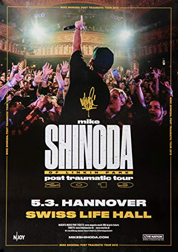 Mike Shinoda of Linkin Park - Post Traumatic, Hannover 2019 » Konzertplakat/Premium Poster | Live Konzert Veranstaltung | DIN A1 «