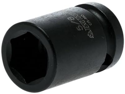 Teng Tools 920120 1/2in Impact Socket – 5/8in Size, 38mm Length, Chrome Molybdenum Steel Heavy‑Duty Socket for Power & Air Tools, Ideal for Automotive, Industrial & Workshop Use