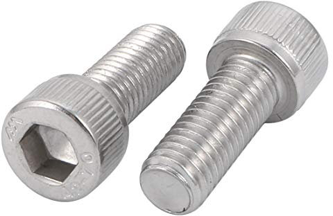 M10 x 25 mm 304 acciaio inossidabile filettatura a sinistra Hex Socket testa vite a testa bullone 2 pezzi