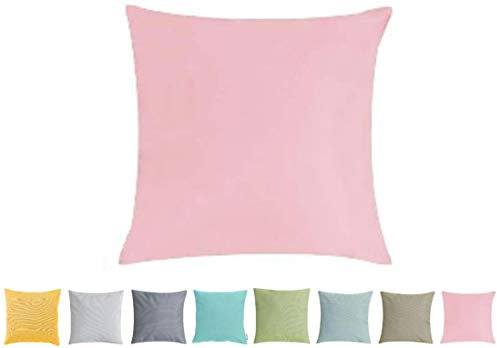 Klocke Dekorationsbedarf Premium Outdoor Kissen/Dekokissen Hochwertig – Wetterfest – Wasser- & Schmutzabweisend - 100% Polyester (60x60cm, Pink)