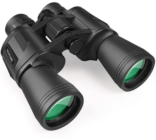 20x50 High Power Militär Fernglas, Kompaktes HD Professionelles/Täglich Wasserdichtes Fernglas Teleskop für Erwachsene Vogelbeobachtung Reise Jagd Fußball BAK4 Prisma FMC Objektiv mit Etui und Gurt