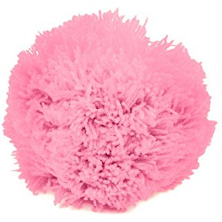 2 Bommeln/Wollbommeln/Pompons, 10cm mit einer großen Farbauswahl, Farbe:rosa
