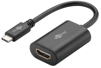Goobay 51774 USB-C auf HDMI Adapter, 0,2m, schwarz