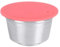 Taza de cápsula de café recargable reutilizable de acero inoxidable apta para cafetera Juego de cápsulas de café para taza de filtro para cafetera(rojo)